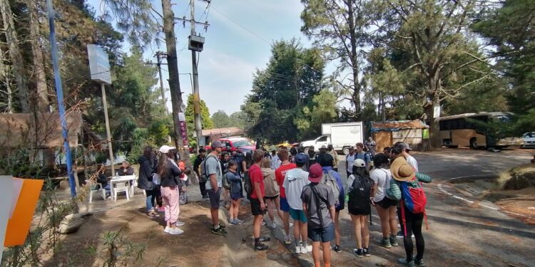La SSC mantiene atención permanente a turistas en el parque nacional Malinche