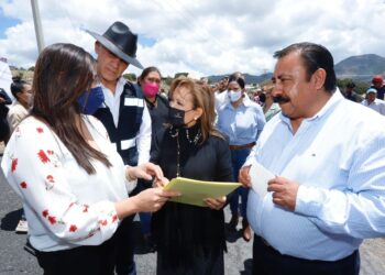 Anuncia Gobernadora Lorena Cuéllar una inversión de 38.6 mdp para obra pública en Atltzayanca.