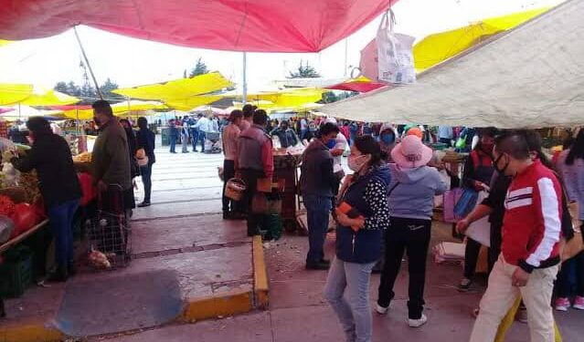 Tianguis semanal de Huamantla cambia de lugar.