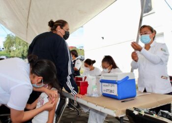Tlaxcala registra alta asistencia infantil para la vacunación contra covid-19