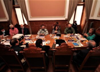 Participaron empresarios de Tlaxcala en mesa de seguridad encabezada por la Gobernadora Lorena Cuéllar.