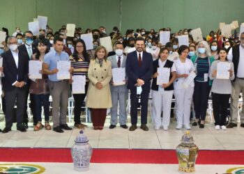 Entregó IMSS y gobierno de Tlaxcala 300 bases a personal médico y de enfermería del programa IMSS-BIENESTAR.
