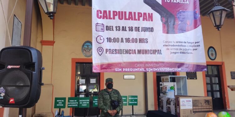 Avanza campaña de canje de armas 2022 con buena repuesta de la ciudadanía