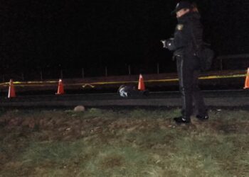 Muere un hombre al ser atropellado cerca del puente de Lazaro Cardenas en Huamantla.