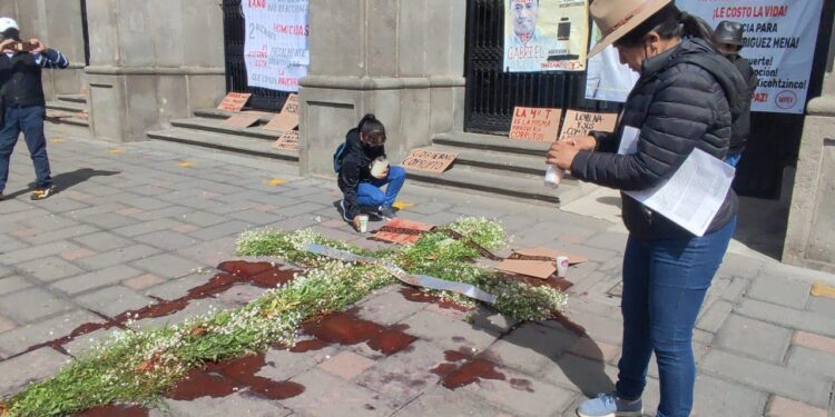 Nuevamente se manifiestan integrantes del movimiento de Xicohtzinco.