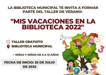 Invita ayuntamiento de Cuapiaxtla al taller “Mis vacaciones en la biblioteca”.