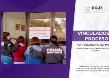 Logra MP de la PGJE vinculación a proceso ante juez por secuestro agravado