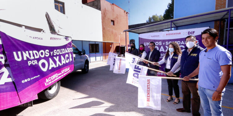 Envía Tlaxcala apoyo a damnificados por el huracán Agatha en Oaxaca