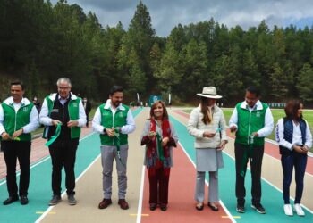 Inauguran gobierno del estado, IMSS y CONADE la pista de atletismo del centro vacacional “la Malintzi”