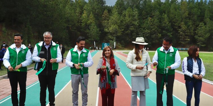 Inauguran gobierno del estado, IMSS y CONADE la pista de atletismo del centro vacacional “la Malintzi”