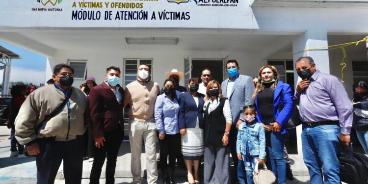 Inauguró Gobernadora Lorena Cuéllar módulo de atención a víctimas en Calpulalpan