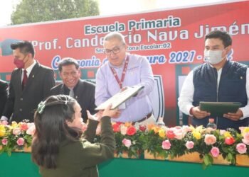 Autoridades educativas asisten a ceremonia de clausura en primaria “Candelario Nava Jiménez”