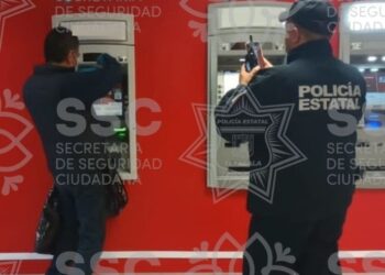 Retira SSC “tapa falsa” en cajero de Apizaco