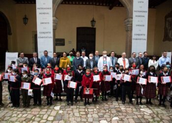 Celebran aniversario de la declaración del conjunto conventual franciscano como patrimonio mundial.