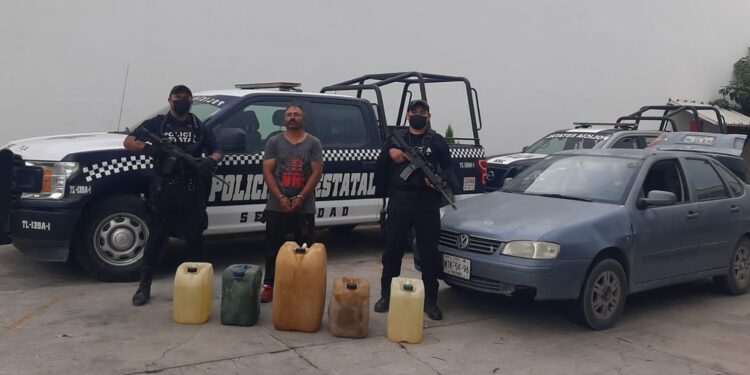 Detiene SSC a presunto responsable de transportación de hidrocarburo