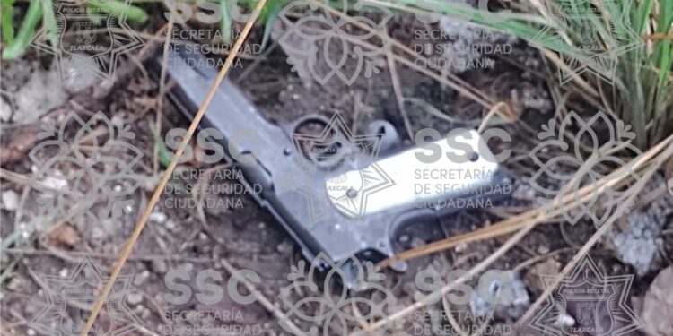 Asegura SSC arma de fuego en Acuamanala 