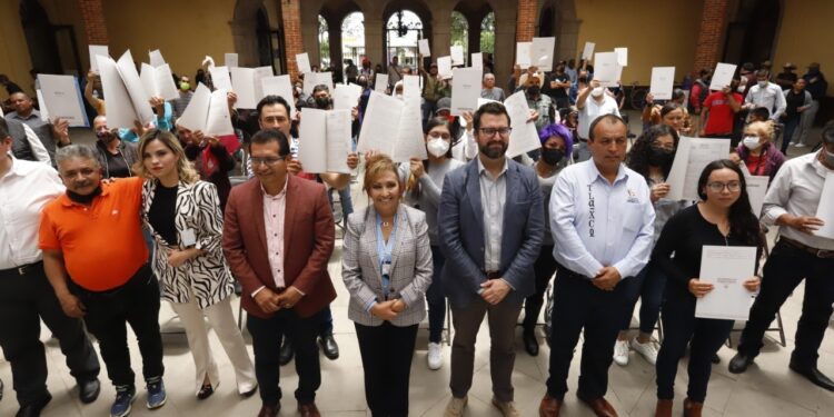 Proceso de escrituración en Tlaxcala, el más ágil del país: gobernadora Lorena Cuéllar