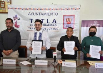 Firman convenio la secretaría de cultura y el municipio de Tetla de la Solidaridad