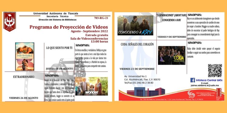 Invita UATx a programa de proyección de videos