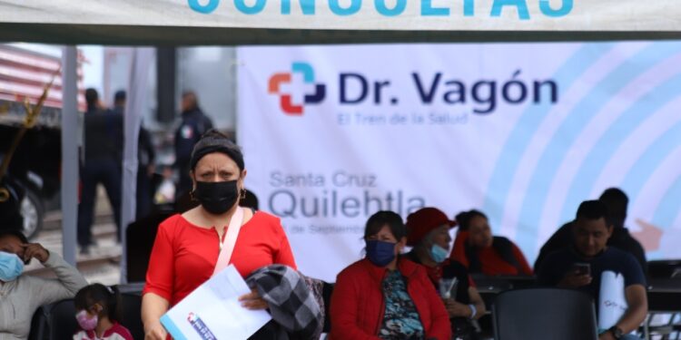 Dr. Vagón “el tren de la salud” hace su última parada en Quilehtla