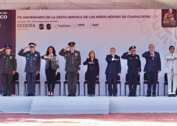 Encabezó gobernadora Lorena Cuéllar el 175 aniversario de la gesta heroica de los niños héroes de Chapultepec