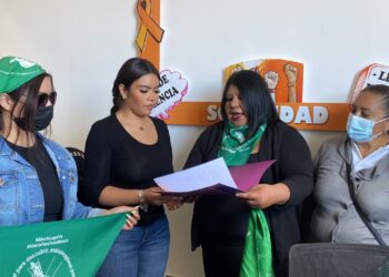 Recibe Lorena Ruiz iniciativa de Ddeser para despenalización del aborto