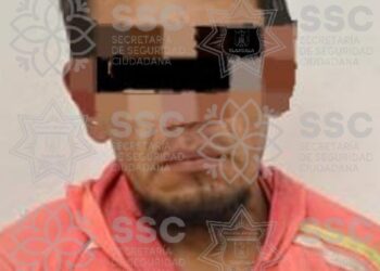 Detiene SSC a masculino tras el señalamiento directo por robo 