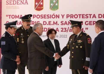 Atestiguó SEGOB toma de protesta y posesión de Santos Gerardo como nuevo mando de la 23 zona militar