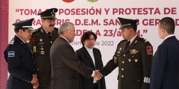 Atestiguó SEGOB toma de protesta y posesión de Santos Gerardo como nuevo mando de la 23 zona militar