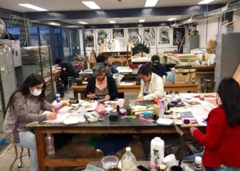 Taller de estampa básica y avanzada Camaxtli, continúa su labor: SC