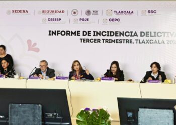 Tlaxcala es por quinto mes consecutivo el estado más seguro del país: gobernadora Lorena Cuéllar 