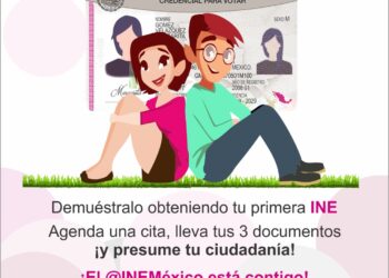 Llama INE Tlaxcala a jóvenes a obtener su primera credencial para votar