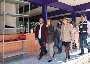 Supervisó gobernadora Lorena Cuéllar trabajos de rehabilitación del CAM 1 de Tlaxcala