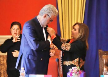 Ratifican alianzas gobernadora Lorena Cuéllar y embajador de Rumania, Marius G. Lazurca