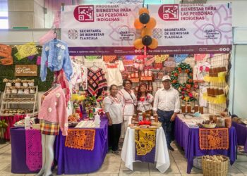 Apoya secretaría de bienestar Tlaxcala a productores que comercializan en el recinto ferial