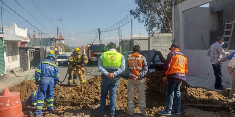 Activa CEPC protocolos de seguridad por fuga de gas en la colonia la Joya