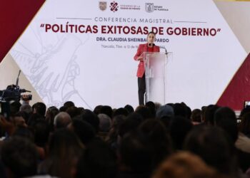 Reconoce Claudia Sheinbaum a Lorena Cuéllar como la mejor gobernadora que ha tenido Tlaxcala