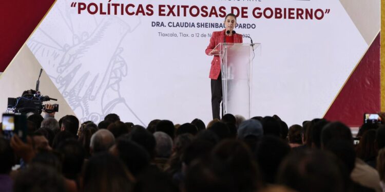 Reconoce Claudia Sheinbaum a Lorena Cuéllar como la mejor gobernadora que ha tenido Tlaxcala