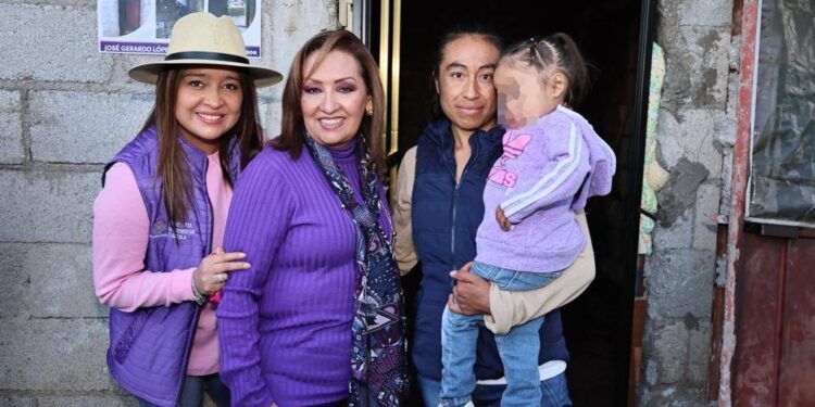 Supervisó gobernadora Lorena Cuéllar “programa puertas y ventanas para tu hogar” en Tlaxco