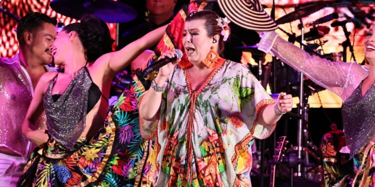 Conquista Margarita la diosa de la cumbia al público de la “gran feria Tlaxcala 2022”