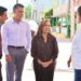Entregó gobernadora Lorena Cuéllar pavimentación de calle en Santa Cruz Tlaxcala