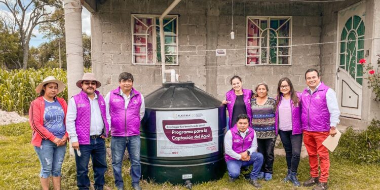 Atendió secretaría de bienestar a 3 mil 860 tlaxcaltecas con captación del agua