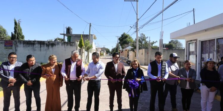 Entregó gobernadora Lorena Cuéllar obra pública en los municipios de Tetlatlahuca y Zacatelco