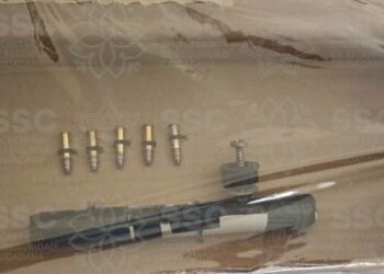 Asegura ssc arma artesanal y cinco cartuchos en Zacatelco