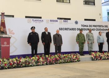 Gobernadora Lorena Cuéllar Cisneros toma protesta a Ramón Celaya como nuevo secretario de seguridad