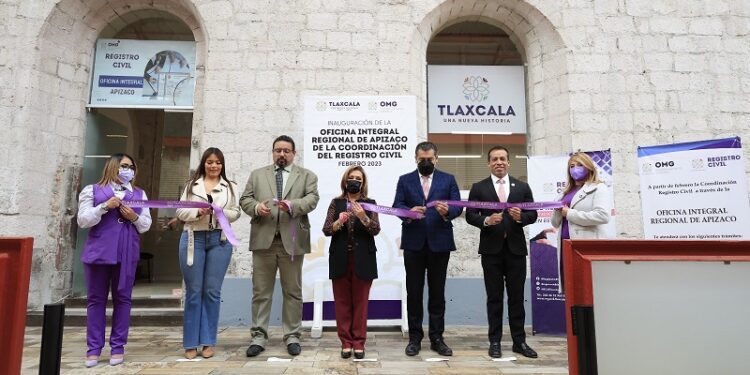 Inauguró gobernadora oficina regional del registro civil en Apizaco