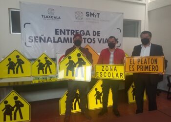 Entrega SMyT señalamientos viales que priorizan al peatón