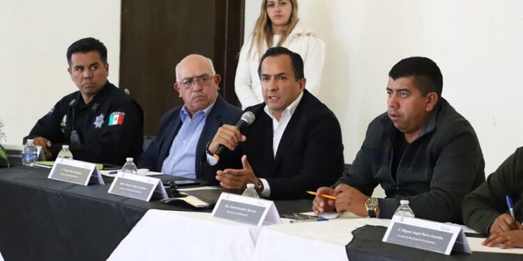 Acuerda SSC estrategias en materia de seguridad con seis alcaldes