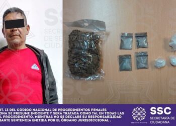 Detiene SSC a persona por posesión de droga psicoactiva y enervantes en Sanctórum