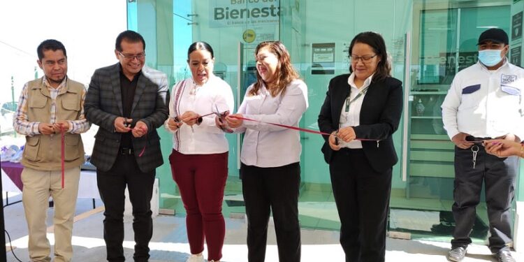 Inauguran en Tequexquitla Banco del Bienestar.